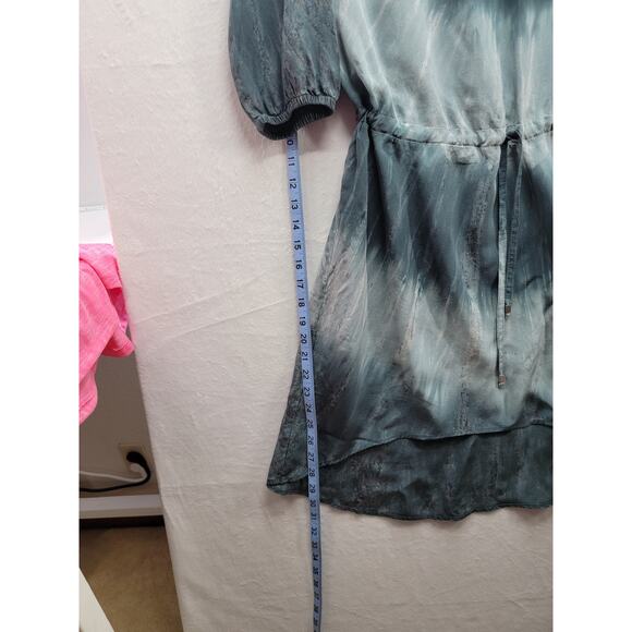 Gypsy 05 Hollywood 100% Silk Tie Dye Hi/Lo Hem Dress, Sz M NWOT - Picture 3 of 14